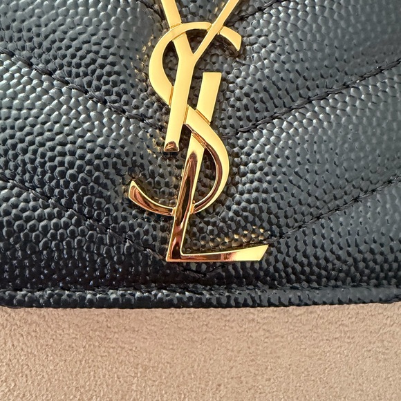 YSL Cassandre Matelasse card holder in black - Picture 3 of 6